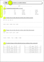 Evaluations de numération