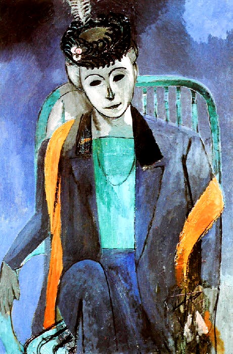Matisse 14 / 1905- Madame Matisse:portrait à la raie verte. - Maîtres et  tableaux