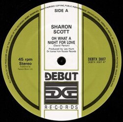 Sharon Scott - Oh What A Night For Love