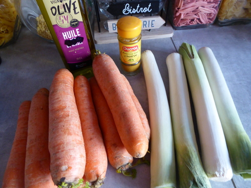 Une Fondue de Poireaux et Carottes au Curry