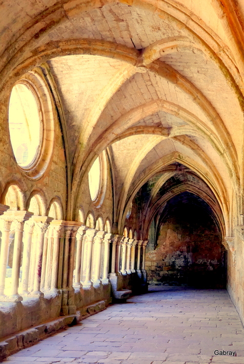 Abbaye de Fontfroide : le cloître (4)