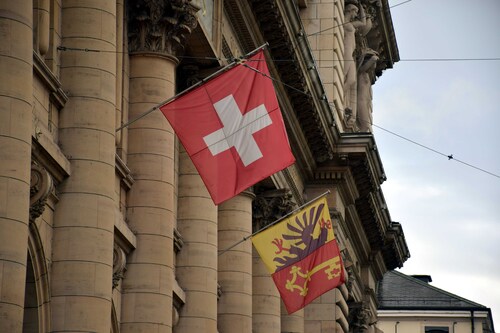 Genève - Le drapeau suisse