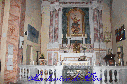 La Madone d'Utelle, la chapelle du sanctuaire Notre-Dame des miracles