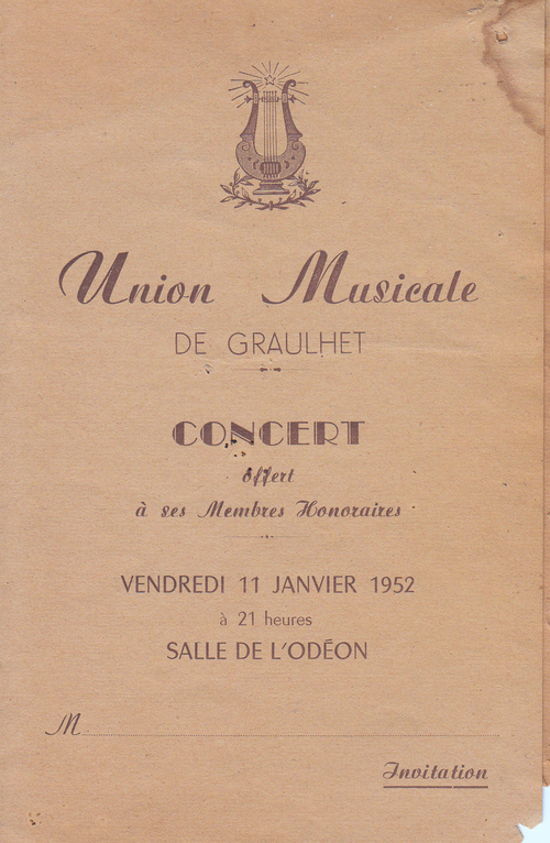 L'Union Musicale : les programmes