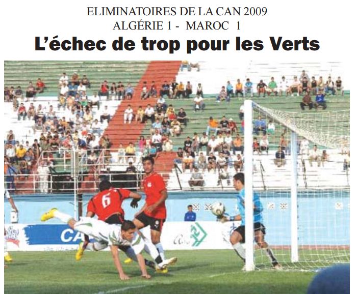 Vendredi 3.5.2008 CHAN EN A'-Maroc 1-1 avec Chaoui et Koudri