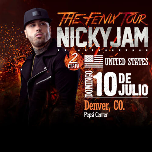 CONCERT NICKY JAM USA " AVE FENIX TOUR 2016"