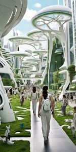 books futuristic city 