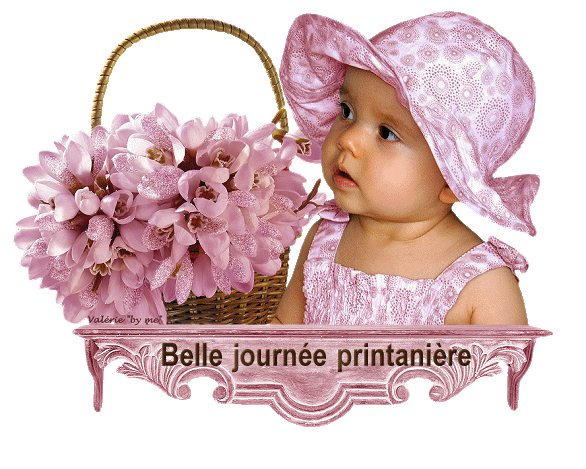 "Belle journée printanière" - Joli bouquet et adorable bébé