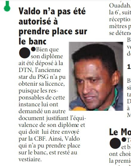 Valdo attend son diplôme