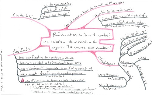 Calcul et dyscalculies - Mind maps de Julie Cattini