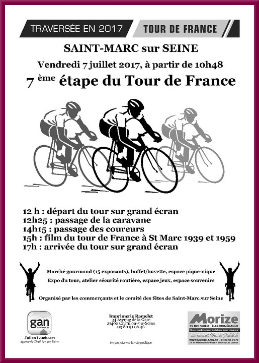 Le Tour de France à Saint Marc sur Seine