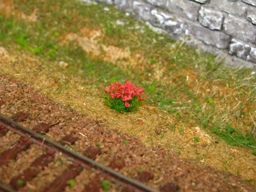 Un diorama d'essai : 16. Fleurs et broussailles (5243)