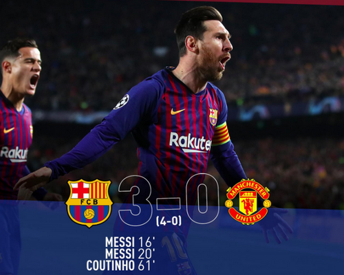 Barcelone 3-0 à Manchester United en demi-finale de la Ligue des champions