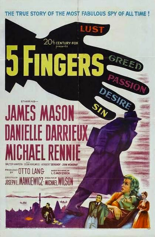 L’affaire Cicéron, Five fingers, Joseph L. Mankiewicz, 1952