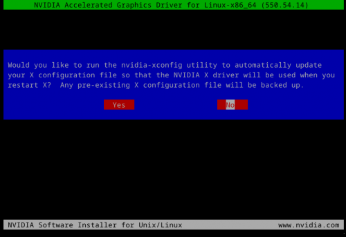 Installer le driver NVIDIA