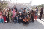 la fontaine financée par l'association Djebelya dans une école d'Igherm, 350 élèves