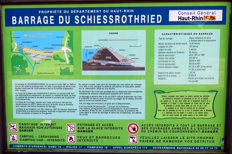 Le barrage de Schiessrothried