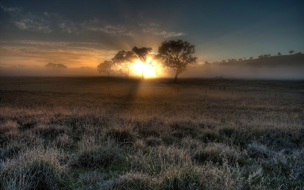 Brouillard et brume illumine des paysages. Belles photo