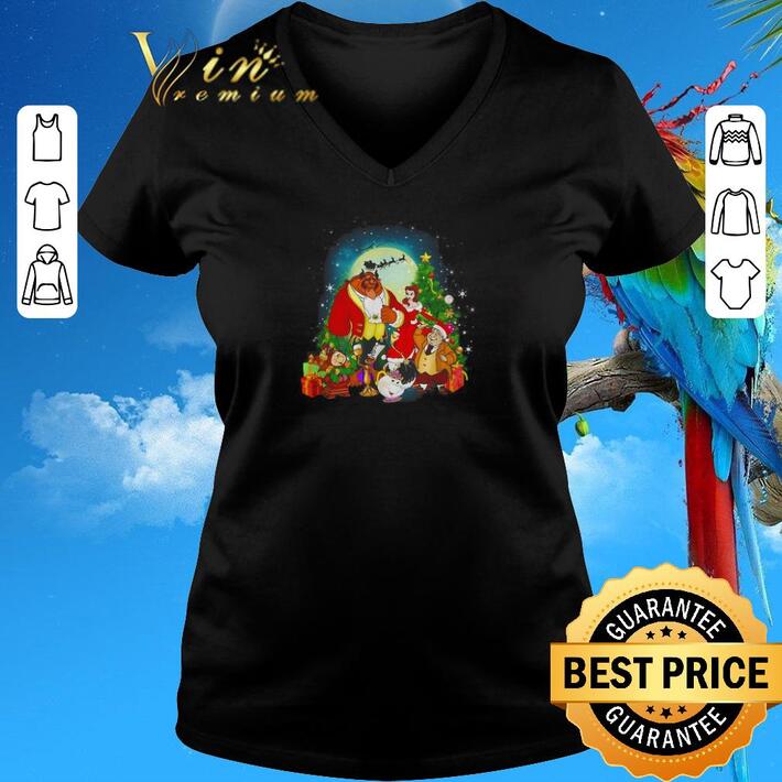Funny Beauty And The Beast Merry Christmas shirt