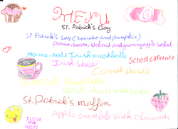 St Patrick's menu