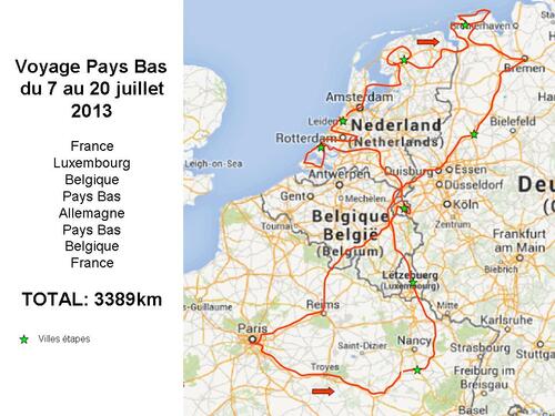 Luxembourg Pays Bas et Frise allemande