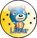 Badge du monde d'animal crossing ds