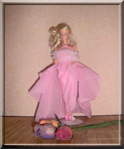barbie rose du soir