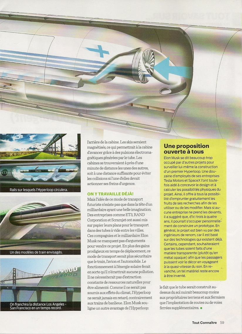 Grand Reportage:  Hyperloop - Le train du futur