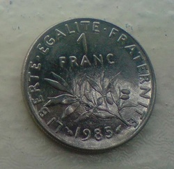 Ma collection du Franc Français ( pieces de monnaie )