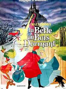 LA BELLE AUX BOIS DORMANT BOX OFFICE FRANCE 1971 REISSUE