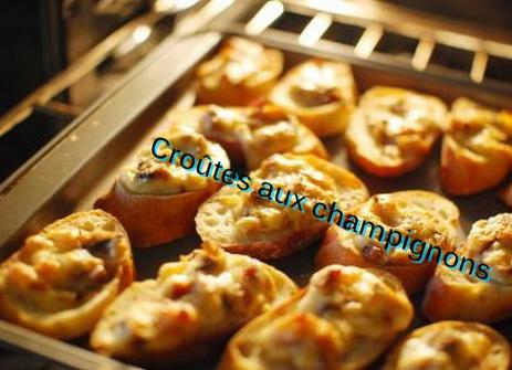 Croûtes aux champignons