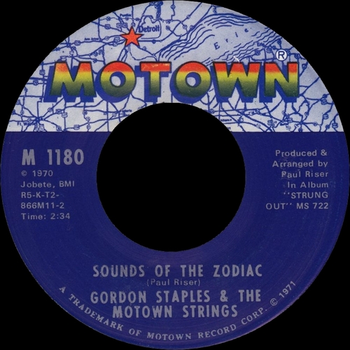 Gordon Staples & Motown String Thing : Album " Strung Out " Motown Records MS 722 [ US ]