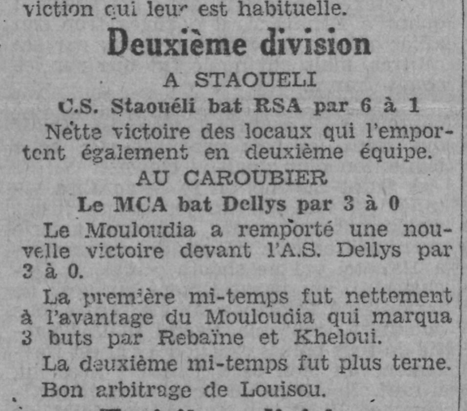 Dimanche 8.3.1931 au Caroubier mis à jour MCA-ASD 3-0
