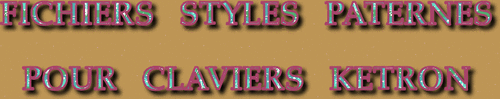 FICHIERS STYLES PATERNES SÉRIE 7911