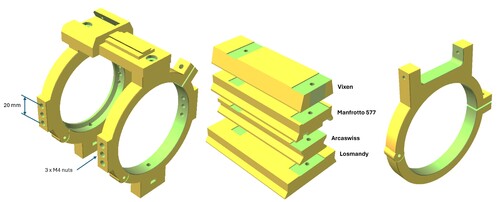 Bracket system for Samyang AF 135 f1.8 FE telephoto lens