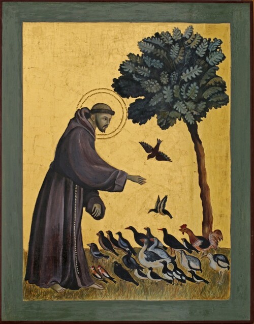 Saint François prêchant aux oiseaux