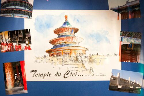 exposition "Carnet de Voyage en Chine" Temple du Ciel