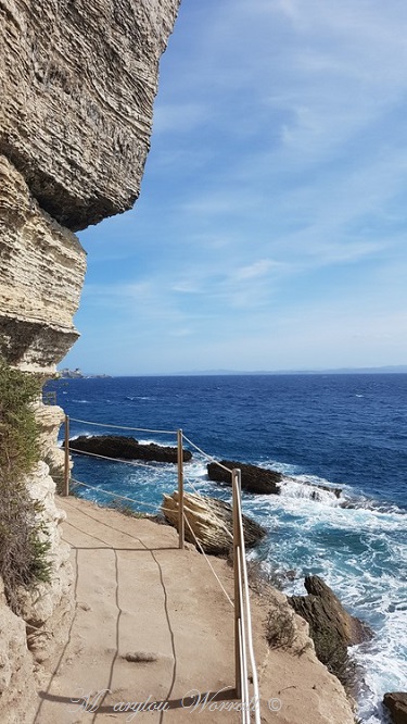 Corse : Bonifacio, Escalier d’Aragon 2/2