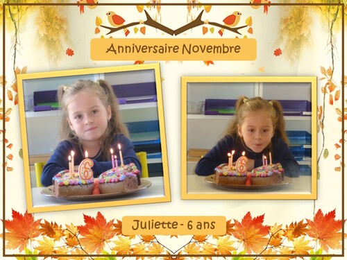 Anniversaires de Novembre