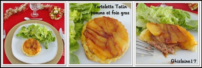 Tartelettes Tatin pomme et foie gras