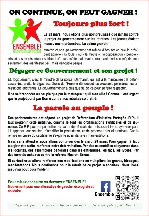 ENSEMBLE !  Flyer 25 mars 2023