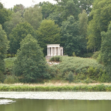 Le parc Jean-Jacques Rousseau à Ermenonville...