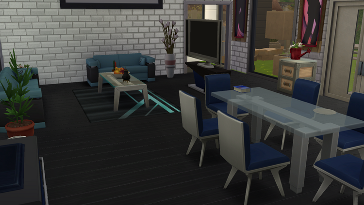 Sims 4  : Une demeure mi-loft mi-maison 