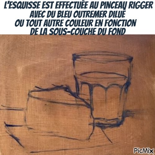 Dessin et peinture - vidéo 3570 : Comment peindre une nature morte à la Française (verre de vin et fromage) ? huile ou acrylique.