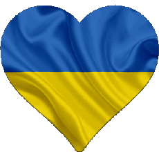 Drapeaux Europe Ukraine Coeur : Gif Service