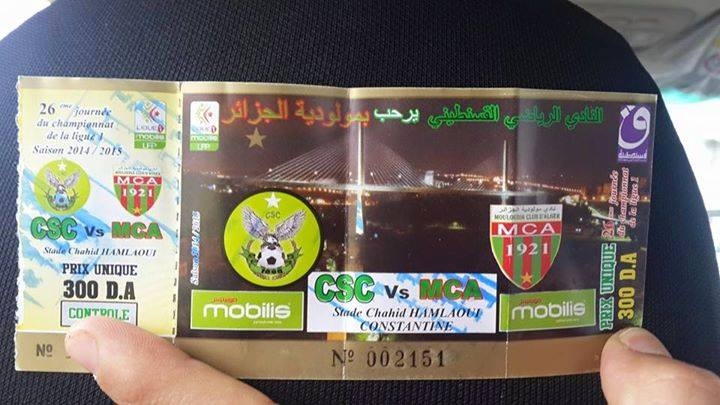samedi 16.05.2015 à constantine CSC-MCA 1-1