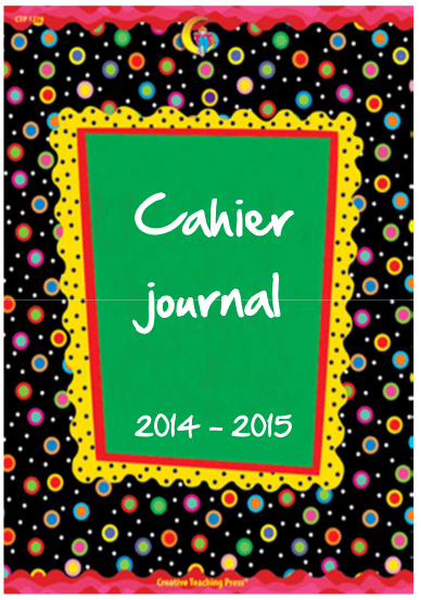 PAGES DE GARDE CAHIER JOURNAL