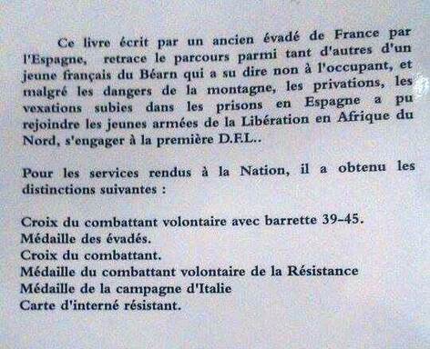 * Ulysse BRILLAUD (Atelier Lourd) , Evadé de France par l'Espagne, nous a quittés le 30 décembre dernier