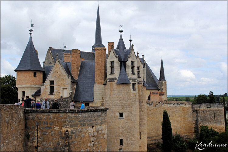 Photos des toits du château de Montreuil Bellay