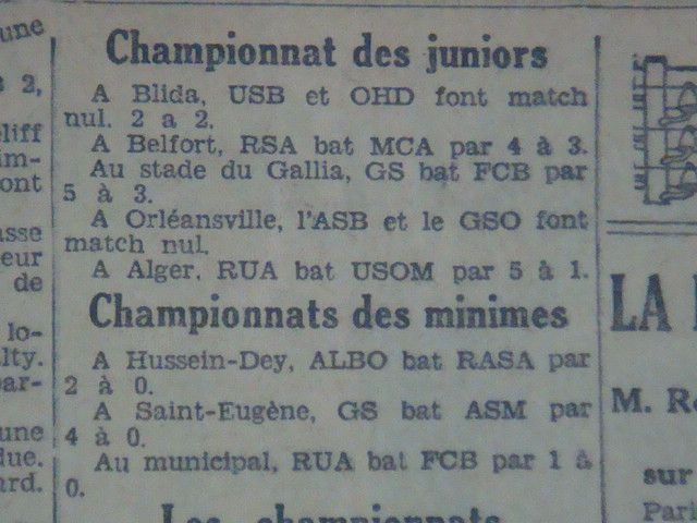 mca perd en juniors